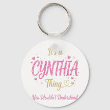 Det är en Cynthia-grej rosa guld kvinnor present