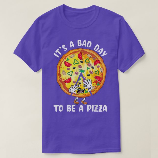 Det är en dålig dag att vara en Pizza-nuny Pizza Ä T Shirt (Design framsida)