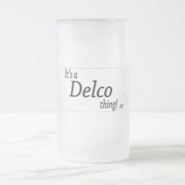 Det är en DELCO sak! Frostat Ölglas