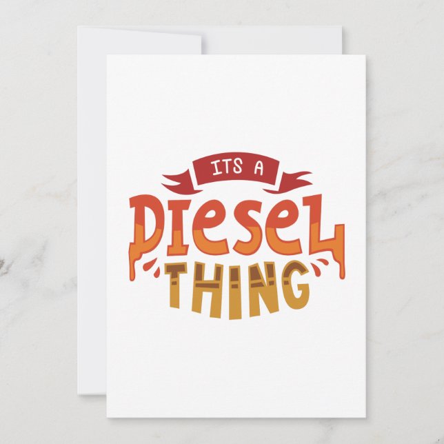 Det är en Diesel Sak Lastbil-drivrutin, lastbilsch Tack Kort (Framsida)