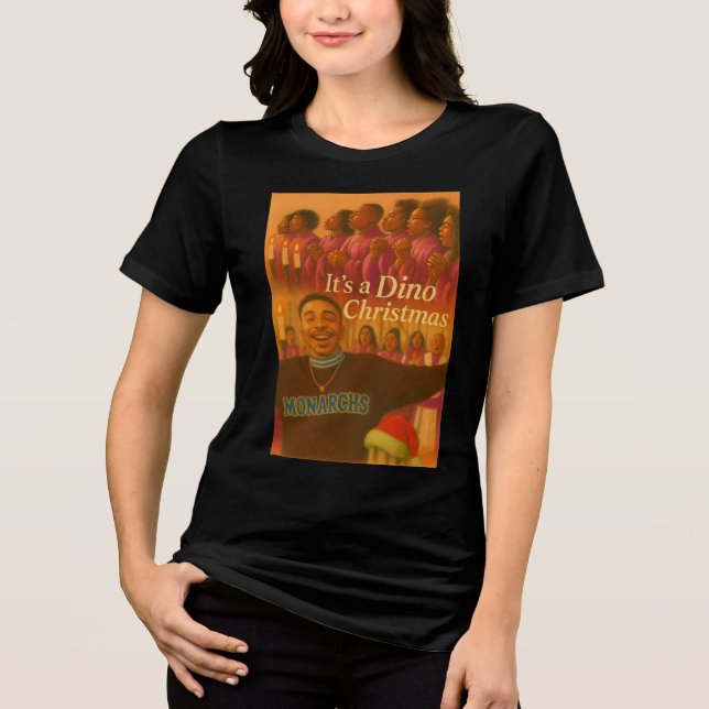 Det är en Dino Jul Choir Begränsad Ed. T Shirt (Framsida)