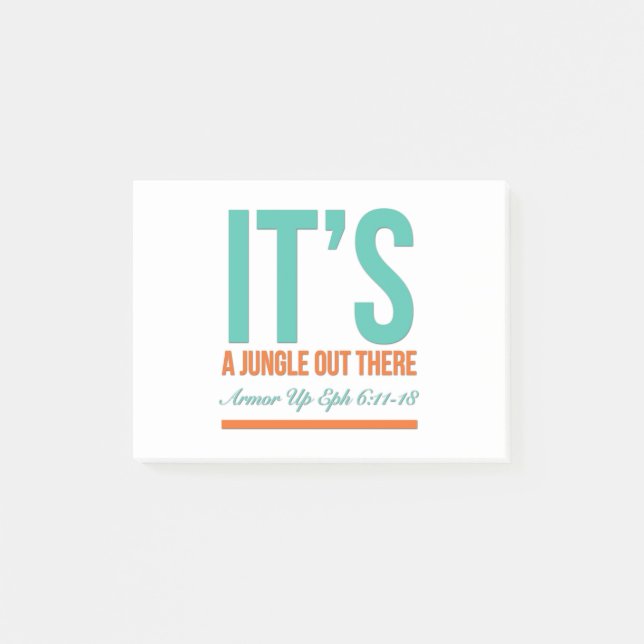 Det är en djungel där ute post-it block (Framsida)