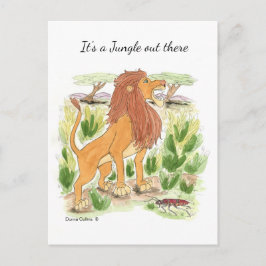 Det är en djungel därute postkort vykort