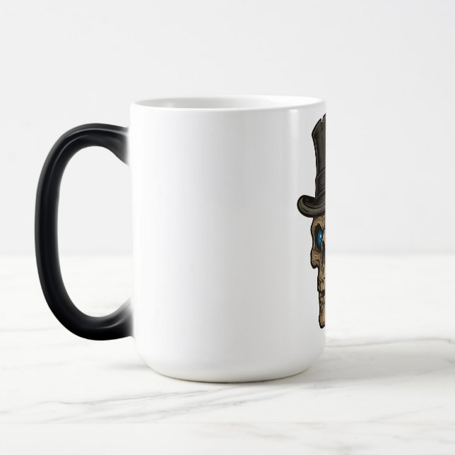 det är en dödskalle med cylinder magisk mugg (Vänster)
