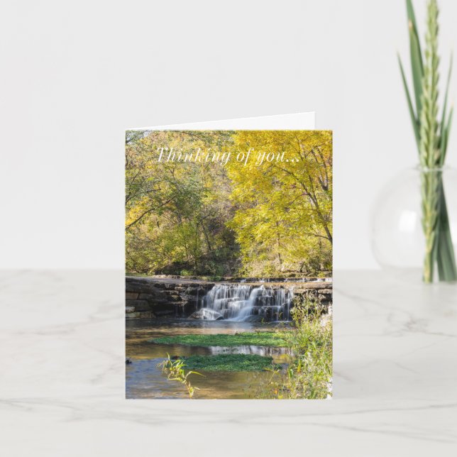 Det är en Dogwood Waterfall-tanke på ditt kort (Framsida)