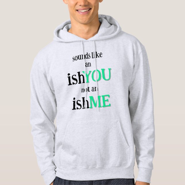 Det är en du-fråga hoodie (Framsida)