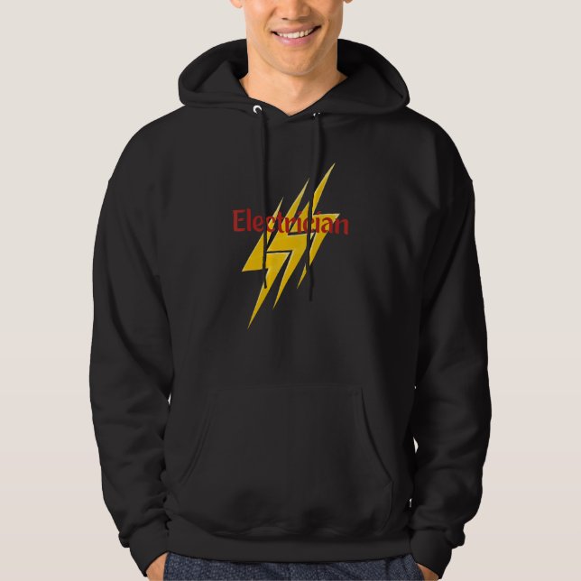 Det är en elektriker nummer 3 hoodie (Framsida)