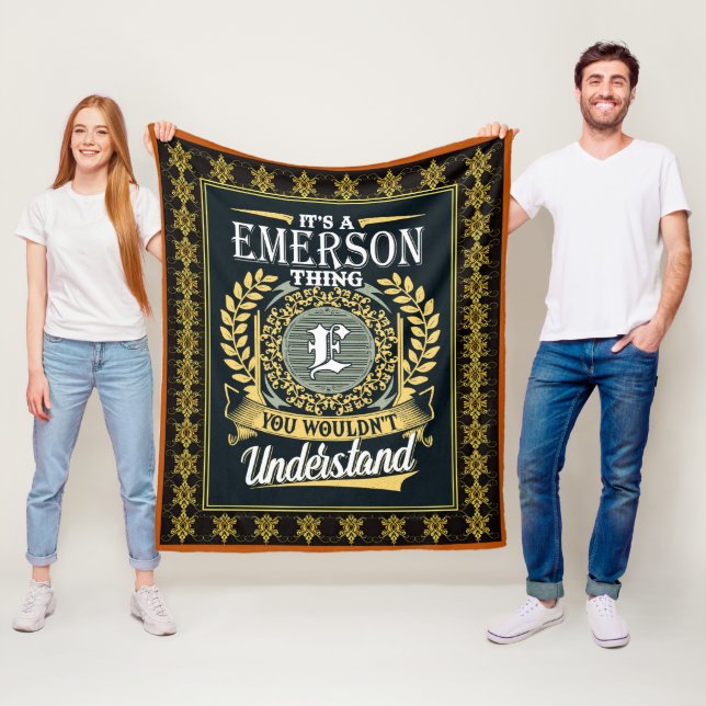 Det är en Emerson Sak du inte kunde förstå Fleecefilt (På plats)