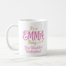 Det Är En Emma Sak Rosa Guld Kvinnor Present