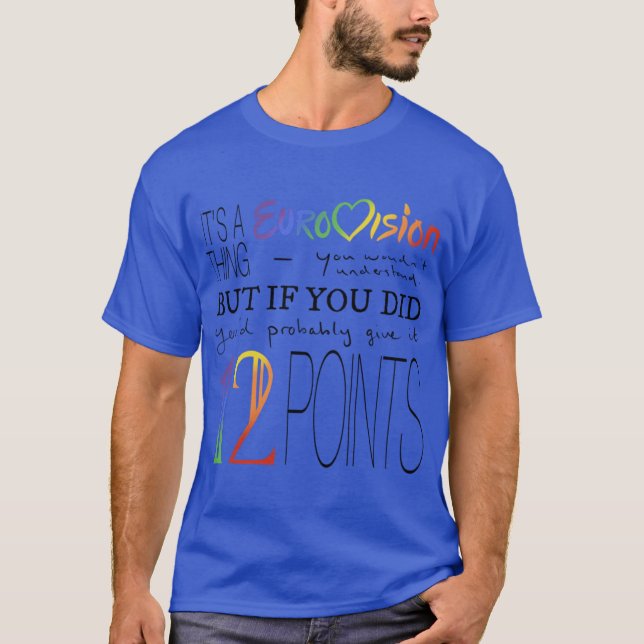 Det är en Eurovision-sak retro T Shirt (Framsida)