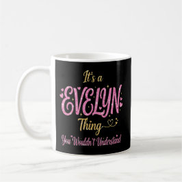 Det är en Evelyn-sak Rosa Guld Kvinnor Present Kaffemugg