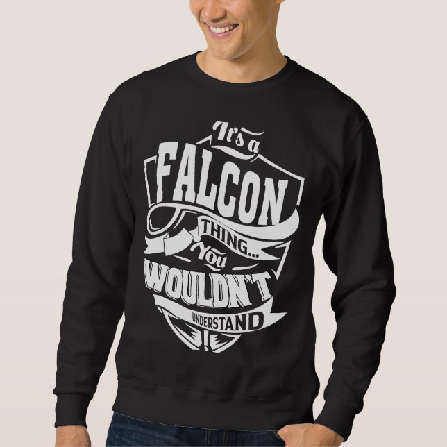 Det är en FALCON Sak Lång Ärmad Tröja (Framsida)