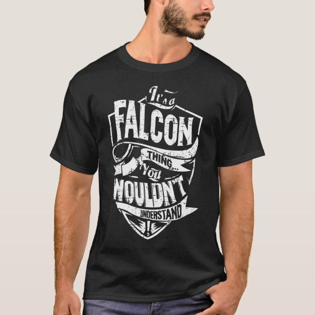 Det är en FALCON Sak T Shirt (Framsida)