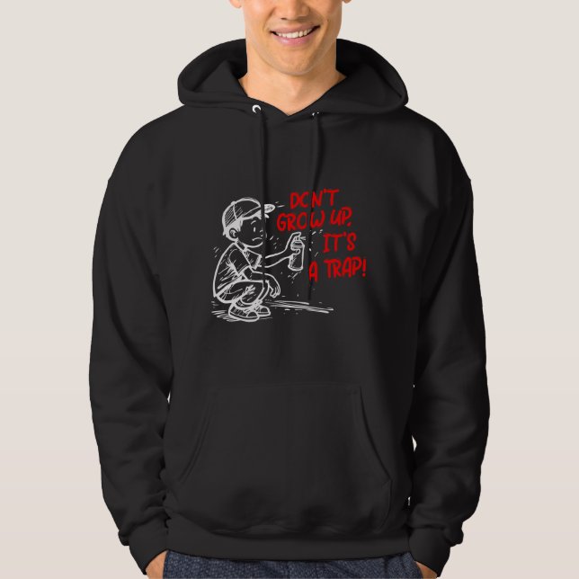 Det är en fälla hoodie (Framsida)