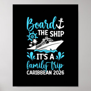 Det är en familjeresa Karibien 2026 Familjekryssni Poster