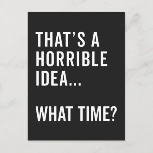 Det är en fasansfull Idea-citat Vykort