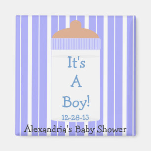 Det är en favör för baby shower för pojkebaby magnet