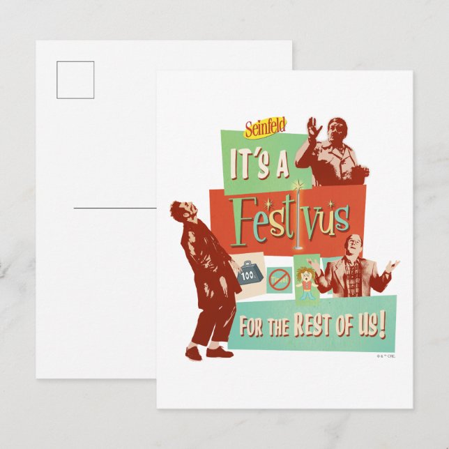 Det är en Festivus för resten av oss Vykort (Fram/baksida)