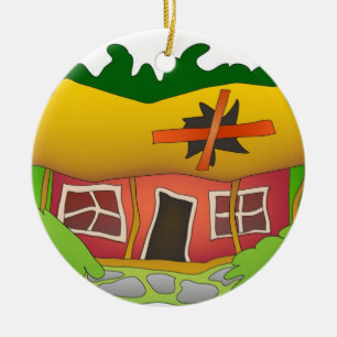 Det är en fixare - upper julgransprydnad keramik