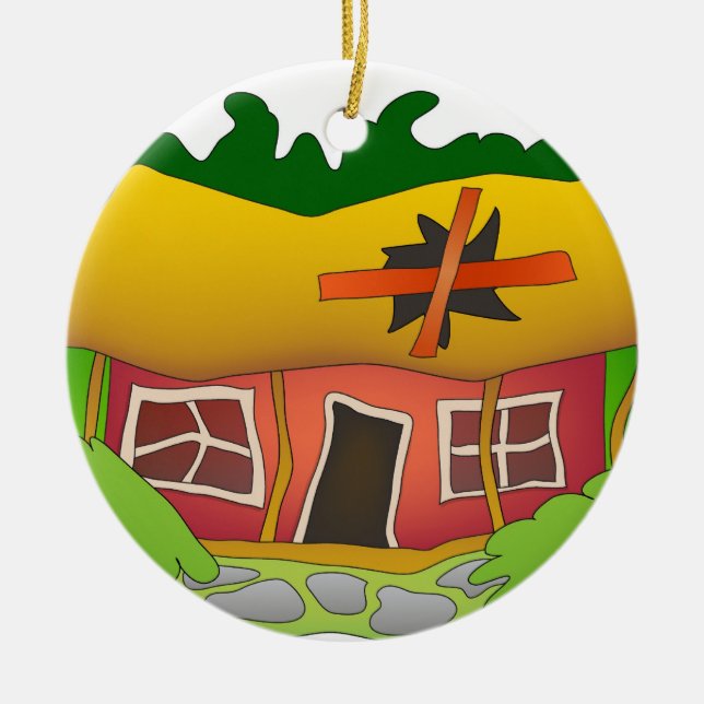 Det är en fixare - upper julgransprydnad keramik (Framsidan)