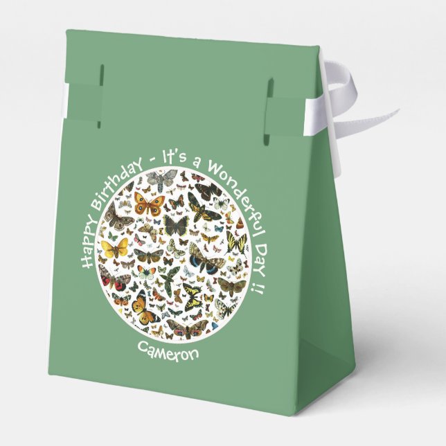 Det är en fjärilsfödelsedag, samlingsobjekt för Pa Presentaskar (Baksidan Sidan)