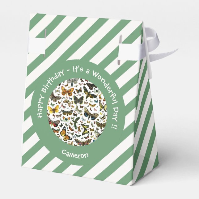 Det är en fjärilsfödelsedag, samlingsobjekt för Pa Presentaskar (Baksidan Sidan)