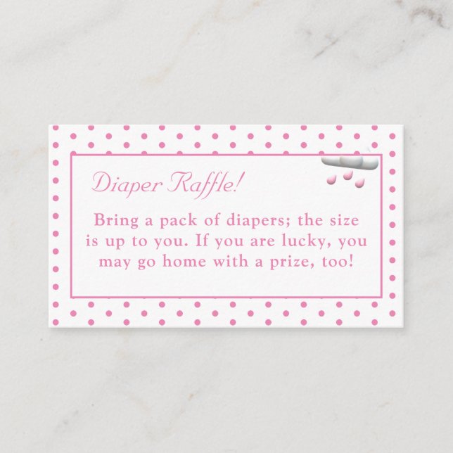 Det är en flicka Anpassade Baby Shower Tilläggskort (Framsida)