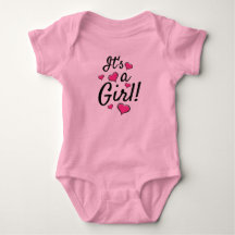 Det är en flicka! Baby Gender-uppvisning med Rosa