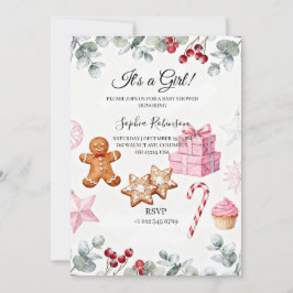 Det är en flicka - Baby Shower-inbjudan Inbjudningar