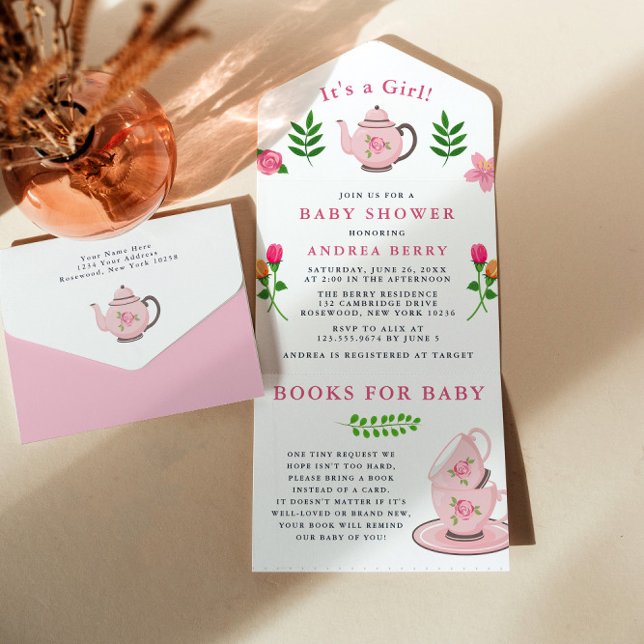 Det är en flicka Baby Shower Tea Party (Skapare uppladdad)