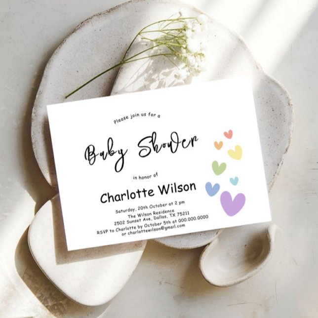 Det är en flicka! Babyskor för ljus och färgämnen Inbjudningar (Skapare uppladdad)