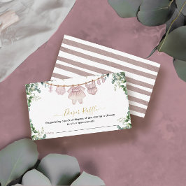 Det är en flicka Boho Baby Shower Raffle Biljett Tilläggskort