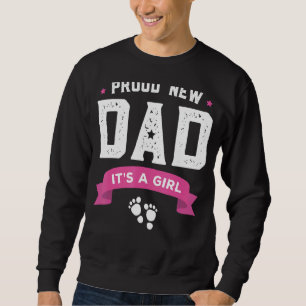 Det är en flicka Cute Baby Fars dag Lång Ärmad Tröja