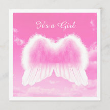 Det är en flicka, ett platt kort, ett vitt kuvert