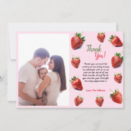 Det är en flicka från Strawberry-babydusch Tack Kort