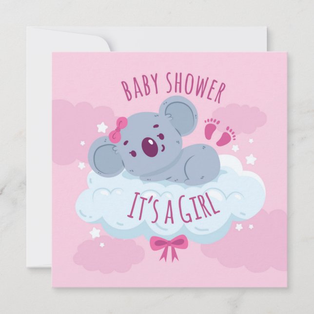 Det är en flicka inbjudningar (Framsida)