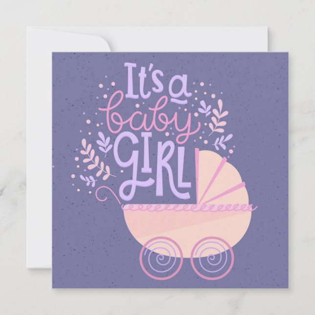 Det är en flicka inbjudningar (Framsida)