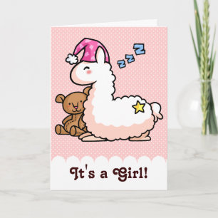Det är en flicka Llama! Kort