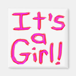 Det är en flicka! magnet