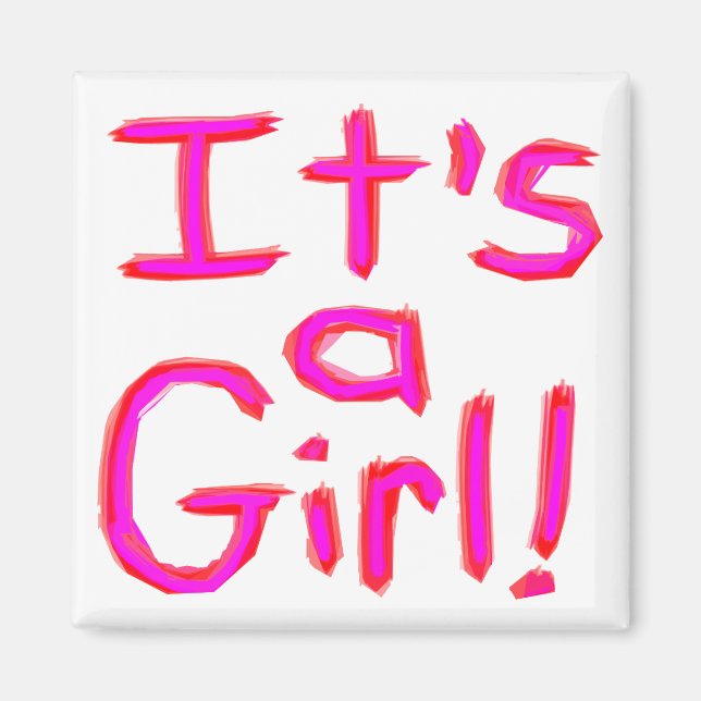 Det är en flicka! magnet (Framsidan)