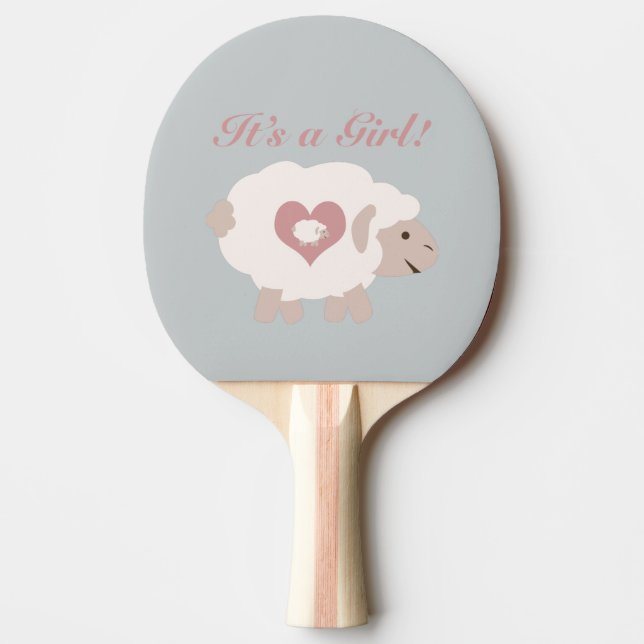 Det är en flicka! Mamma får Pingisracket (Framsidan)