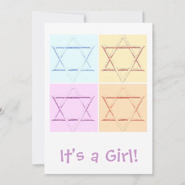 Det är en flicka! meddelande (Framsida)