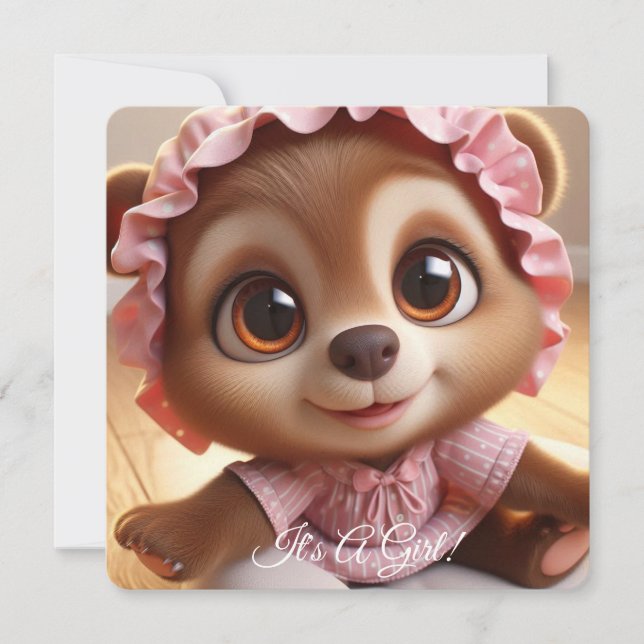 Det är en flicka! meddelande (Framsida)