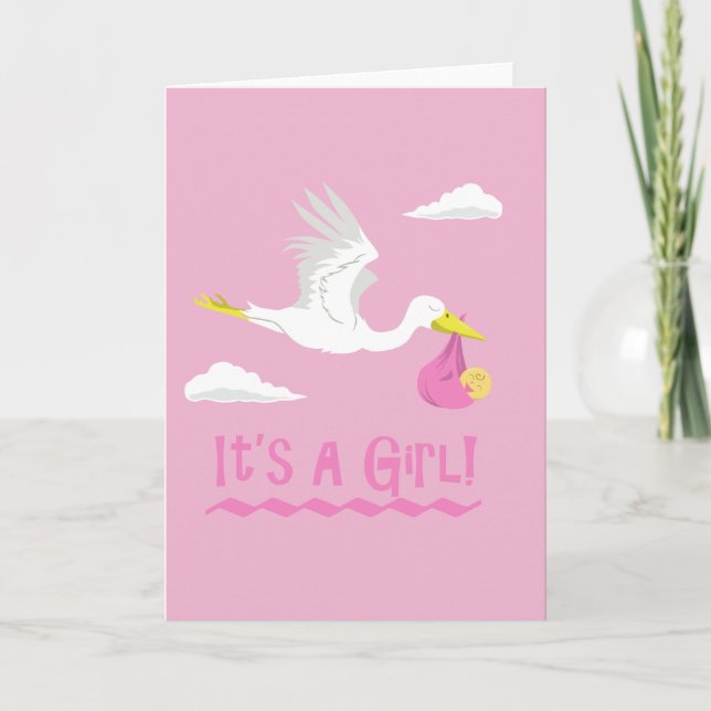 Det är en flicka! meddelande (Framsida)