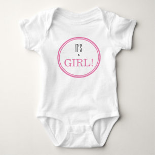 Det är en flicka! Modern Rosa Baby Gender-uppvisni T Shirt