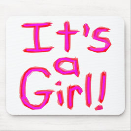 Det är en flicka! musmatta