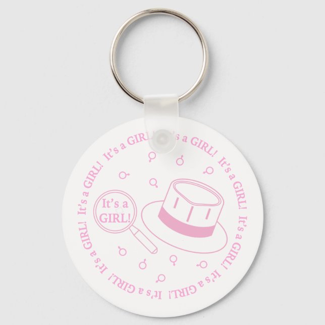 Det är en flicka! nyckelring (Framsida)