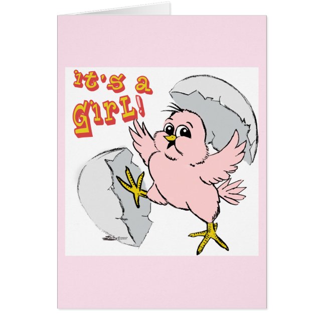 Det är en flicka! OBS kort (Framsidan)