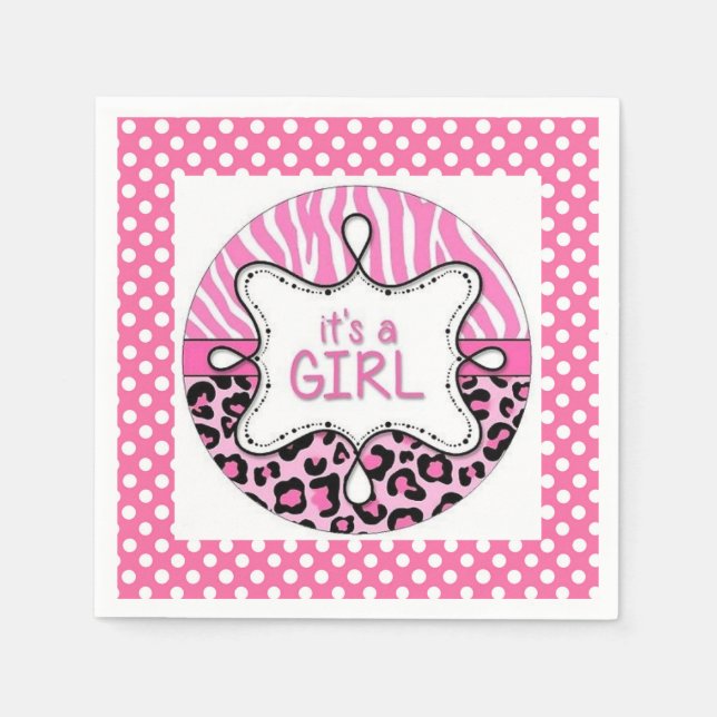 Det är en flicka pappersservett (Framsidan)