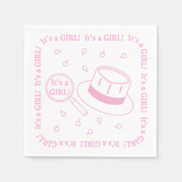 Det är en flicka! pappersservett
